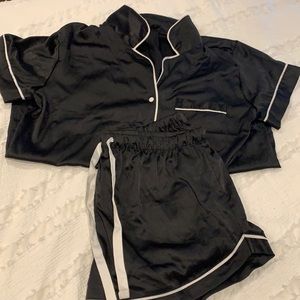 Stars above silk pajama set